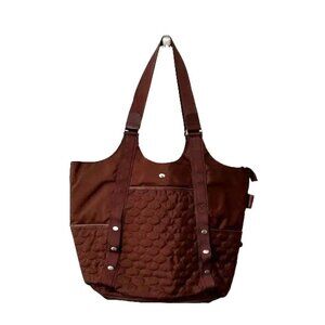 Stylish Multi compartment Brown Travel or Yoga Women's Tote